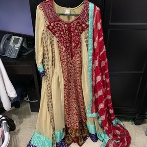 Heavy pakistani indian formal outfit